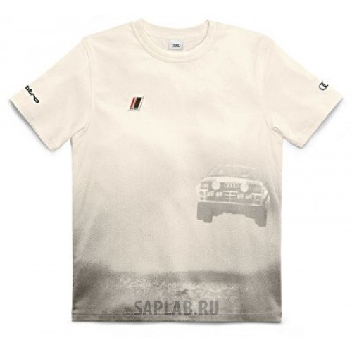 Купить Audi 3131401302 Футболка унисекс Audi Heritage Unisex T-shirt, offwhite, артикул 3131401302