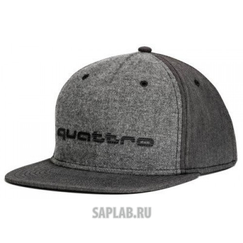 Купить Audi 3131700800 Бейсболка пилота Audi Quattro Unisex Cap, Flat Brim, Grey