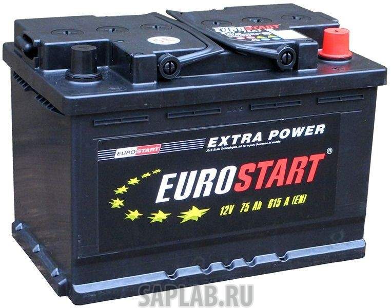 Купить EUROSTART EU1000 Аккумулятор Eurostart 100ah  Eu1000  R+  (-/+)  12v 800a En  353x175х190 EU1000