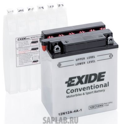 Купить EXIDE 12N12A4A1 Аккумулятор автомобильный EXIDE 12N12A-4A-1 12 Ач