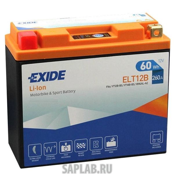 Купить EXIDE ELT12B Аккумулятор EXIDE ELT12B