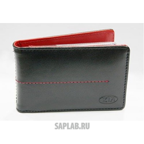 Купить Kia R8480AC459K Кожаная визитница Kia на 36 визиток, артикул R8480AC459K