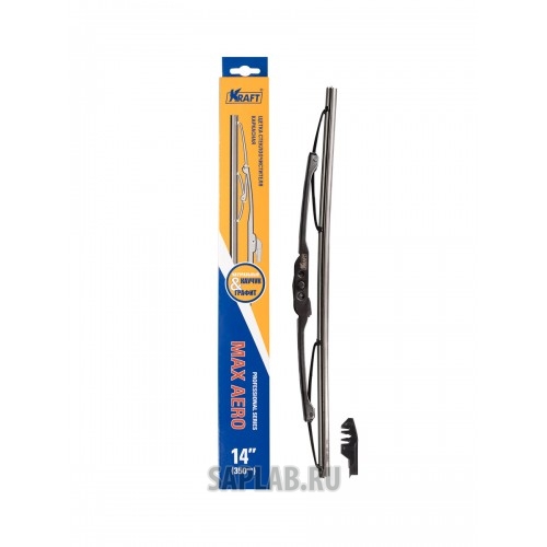 Купить KRAFT KT830035 Щетка стеклоочистителя каркасная 350мм (2 адаптора)