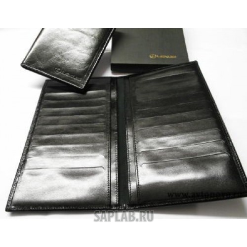 Купить LEXUS OT1100770L Портмоне Lexus Leather Wallet, Black, артикул OT1100770L