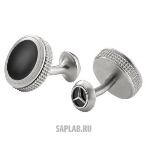 Купить MERCEDES B66953090 Запонки Mercedes-Benz Cufflinks, Silver / Black, артикул B66953090