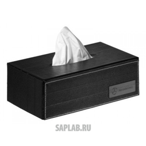 Купить MERCEDES B66953783 Кожаная коробка для салфеток Mercedes Tissue Box Black Leather