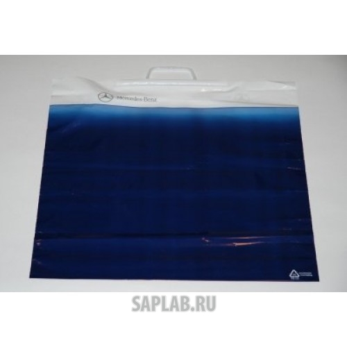 Купить MERCEDES B67812004 Большой полиэтиленовый подарочный пакет Mercedes Plastic Bag Large, Deep Blue, артикул B67812004