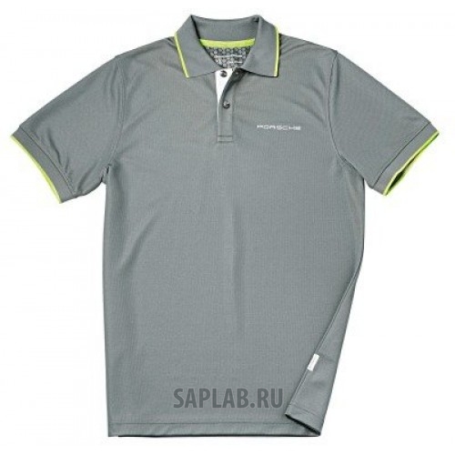 Купить Porsche WAP54200S0G Мужское поло Porsche Men’s Polo Shirt Sport, Grey-Green, артикул WAP54200S0G