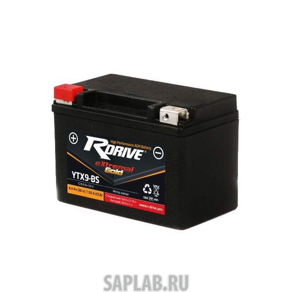 Купить RDRIVE 1058592515253 Аккумулятор мотоциклетный RDRIVE EXTREMAL GOLD YTX9-BS