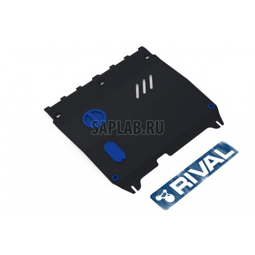 Купить RIVAL 11110181 Защита картера и КПП Rival, Chevrolet Spark V - 1.0, АКПП, 2009-, крепеж в комплекте, сталь, 1.8 мм