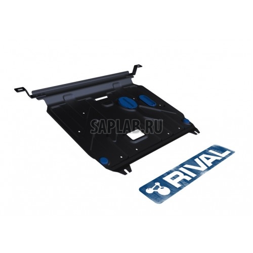 Купить RIVAL 11123431 Защита картера и КПП Rival, Hyundai Solaris V - 1.4, 1.6, 2010-/Kia Rio III V - все, 2011-, крепеж в комплекте, сталь, 1.8 мм