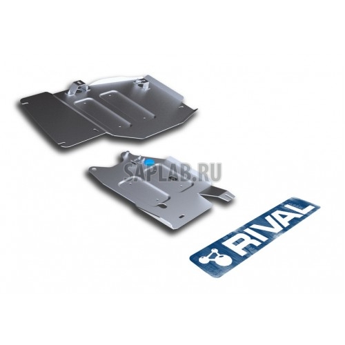 Купить RIVAL 33327351 Защита РК и топливных трубок Rival, Jeep Grand Cherokee V - 3.0, 3TDI, 3.6, 5.7, 2010-2013/2013-, крепеж в комплекте, алюминий, 4 мм