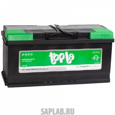 Купить TOPLA 114105 Аккумулятор Topla AGM 105R 950A 394x175x190 114105