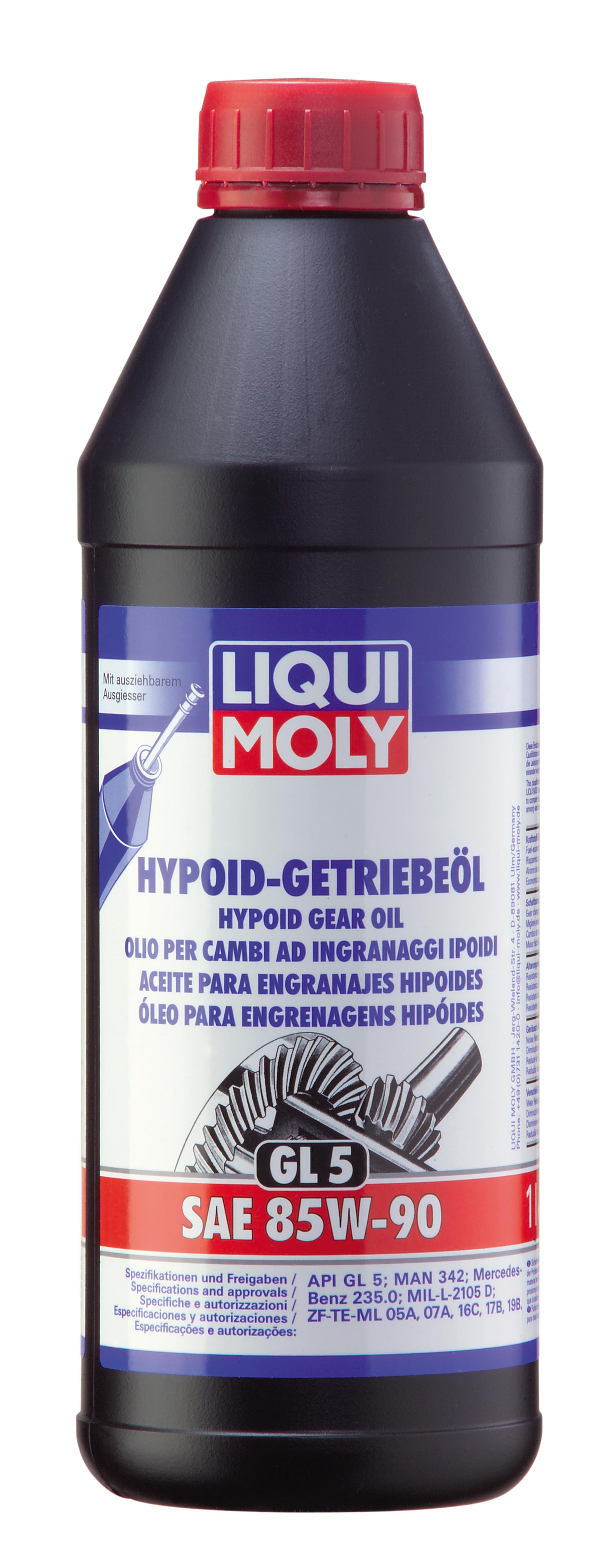 Купить Liqui moly 1956 Трансмиссионное масло Hypoid-Getriebeoil SAE 85W-90