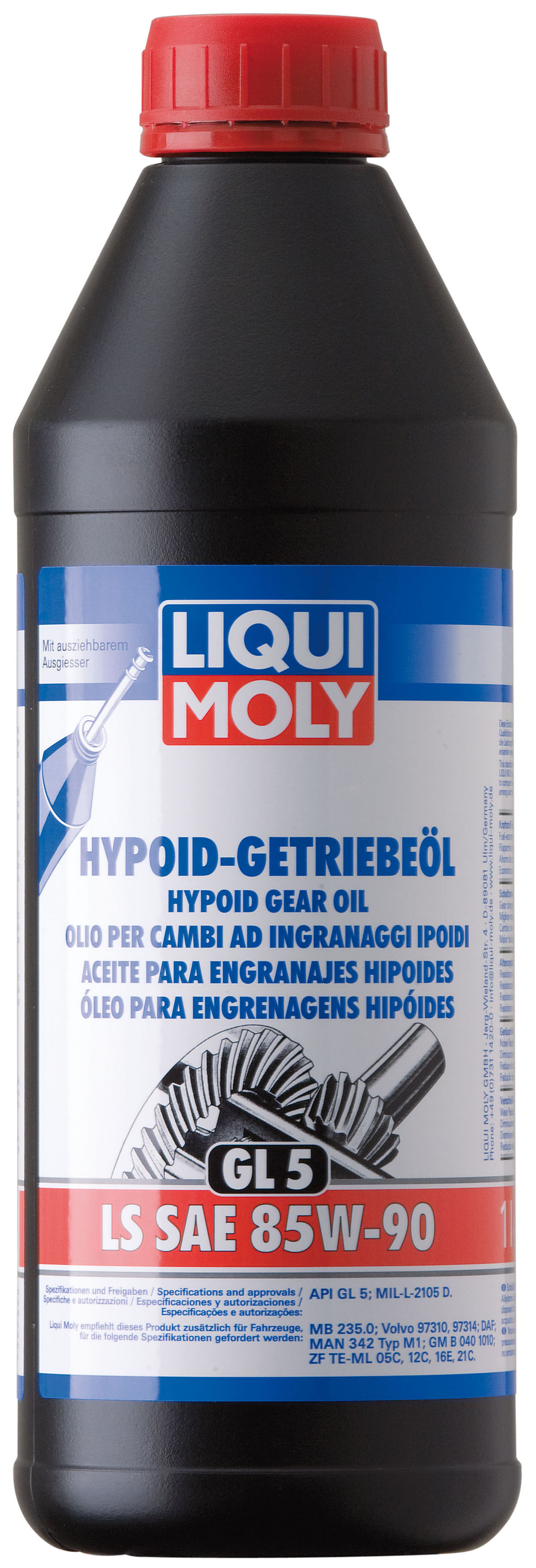 Купить Liqui moly 1410 Трансмиссионное масло Hypoid-Getriebeoil LS SAE 85W-90
