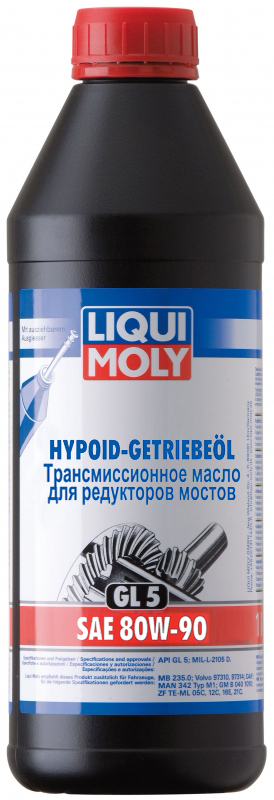 Купить Liqui moly 3924 Трансмиссионное масло Hypoid-Getriebeoil SAE 80W-90