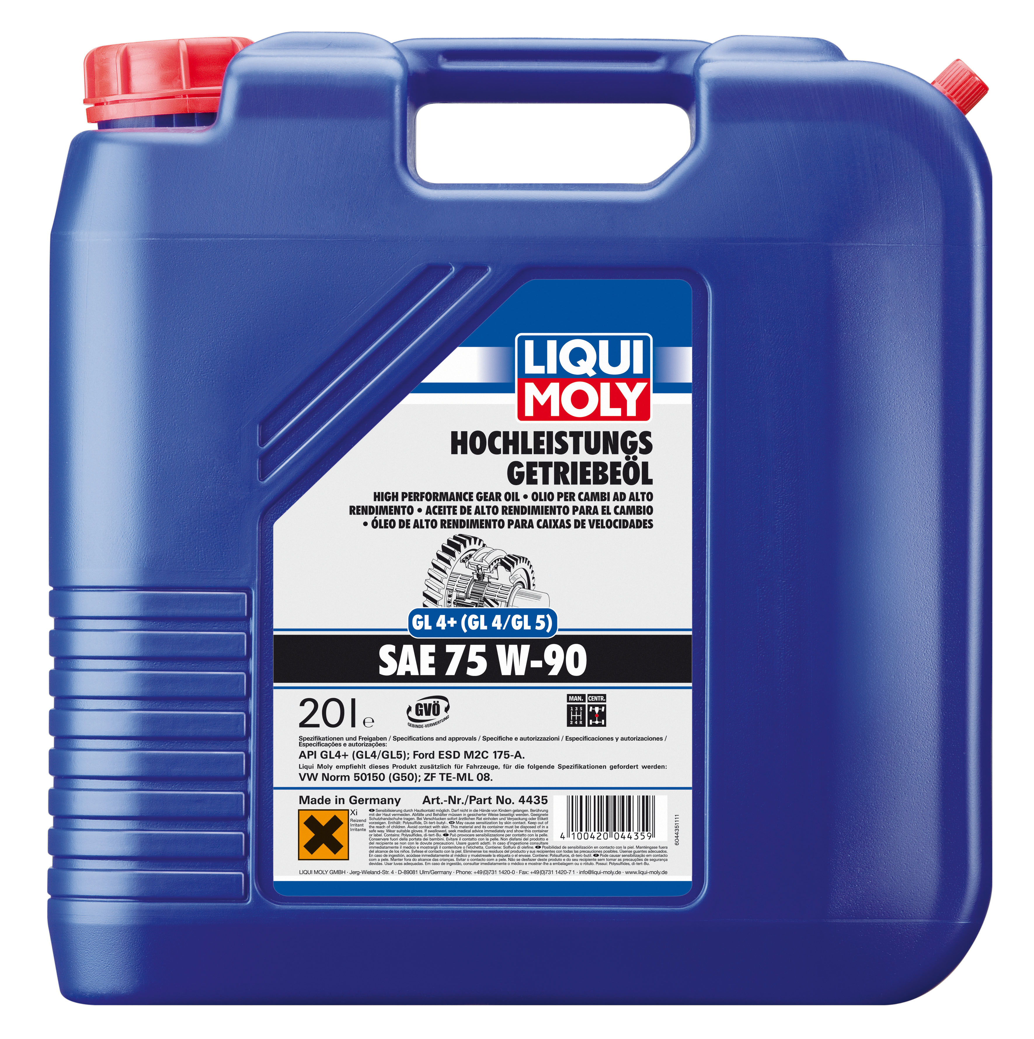 Купить Liqui moly 4435 Трансмиссионное масло Hochleistungs-Getriebeoil  SAE 75W-90